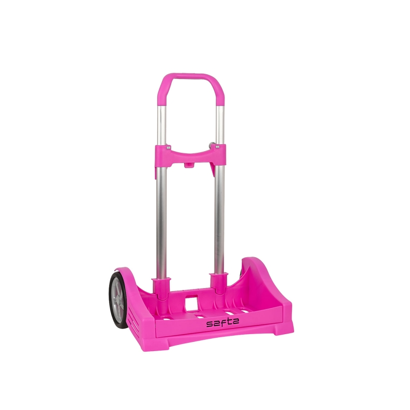 Chariot à dos Safta Evolution - Fixation universelle - Roues anti-vibrations de 14 cm - Aluminium/PP - 40 x 85 x 28 cm
