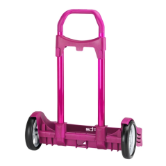 Chariot à dos Safta Evolution - Fixation universelle - Roues anti-vibrations de 14 cm - Aluminium/PP - 40 x 85 x 28 cm