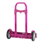 Chariot à dos Safta Evolution - Fixation universelle - Roues anti-vibrations de 14 cm - Aluminium/PP - 40 x 85 x 28 cm