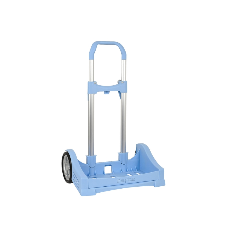 Valise à roulettes Safta Evolution - Fixation universelle - Roues anti-vibrations de 14 cm - Aluminium/PP - 40 x 85 x 28 cm