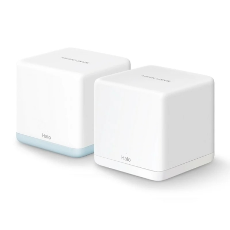 Système Wi-Fi 5 Mesh double bande Mercusys H32G AC1200 - 2 unités Halo - Couverture jusqu'à 260 m² - Blanc