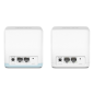 Système Wi-Fi 5 Mesh double bande Mercusys H32G AC1200 - 2 unités Halo - Couverture jusqu'à 260 m² - Blanc