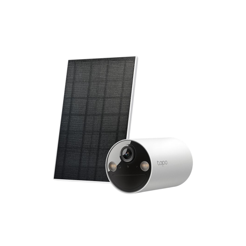 Kit de caméra de sécurité IP WiFi TP-Link TC82 2K 3MP + panneau solaire Tapo A201 - Pour intérieur et extérieur - Vision
