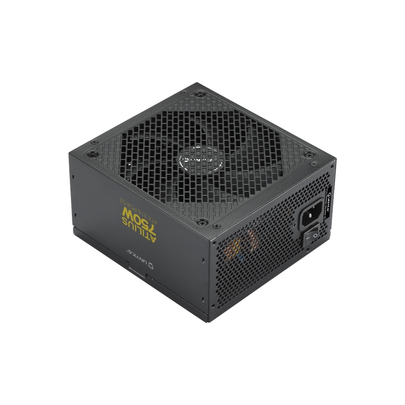 Alimentation Unykach Atilius 3.1 Noire 750W 80 Plus Gold 750W ATX 3.1 - Entièrement modulaire - Ventilateur 120 mm