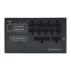 Alimentation Unykach Atilius 3.1 Noire 750W 80 Plus Gold 750W ATX 3.1 - Entièrement modulaire - Ventilateur 120 mm