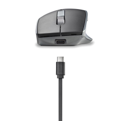 Souris multimode sans fil NGS 1600 DPI - 6 boutons et molette de défilement - Touches silencieuses - Noir