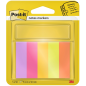 Lot de 5 blocs de 50 marqueurs repositionnables Post-It - Forme rectangulaire - Couleurs assorties
