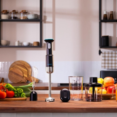 Mixeur plongeant sans fil Cecotec BlendGo - 180 W - Charge rapide en 2 heures - Autonomie de 30 minutes - Protection contre la