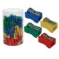 Taille-crayon plastique Bismark - Lot de 72 - Couleurs assorties

