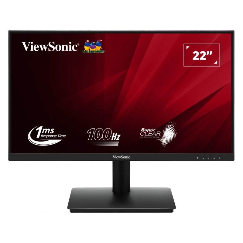 Moniteur Viewsonic 21,5" VA220-H LED FullHD - 100 Hz - Réponse 1 ms - Angle de vision 178º - 16:9 - Panneau MVA -VGA - HDMI