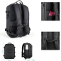 Sac à dos de voyage Tooq 55L - Dos et bretelles rembourrés - Compression sous vide - Pompe à air et accessoires inclus