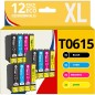 Pack compatible EPSON T0615, 12 cartouches