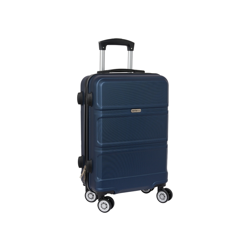 Valise cabine trolley Safta Travel 20" - Matériaux ABS et PC résistants - Fermeture verrouillable - Intérieur doublé avec