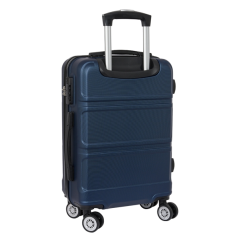 Valise cabine trolley Safta Travel 20" - Matériaux ABS et PC résistants - Fermeture verrouillable - Intérieur doublé avec