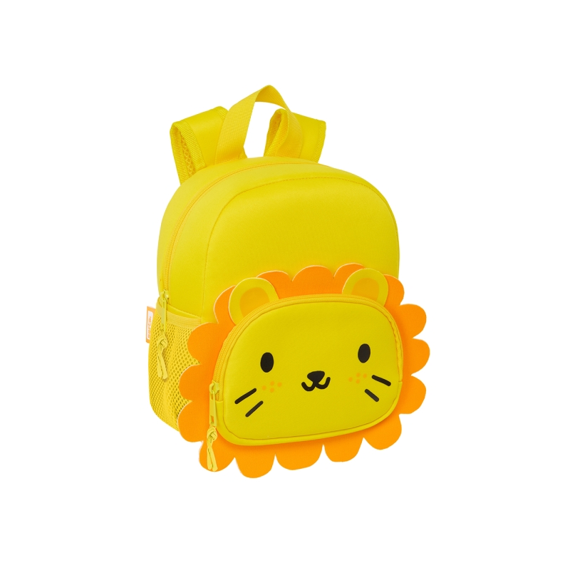 Sac à dos Safta Leon en néoprène - Poche avant - Double fermeture éclair - Porte-bouteille - Intérieur doublé - Bretelles et