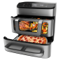 Cecotec Cecofry FoodCourt 18000 4 Pizza Maker + Four 18L et Friteuse à air chaud 9L - 2700W - Inox - Pierre à pizza - Cloison