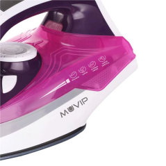 Fer à repasser vapeur Muvip MV0641 2200 W - Semelle en céramique - Fonction vapeur verticale - Système autonettoyant