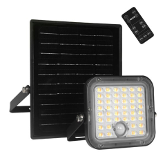 Projecteur solaire LED Elbat EB0573 10 W - 1500 lm - Température de couleur 3000 K/6000 K - Lumière chaude et froide