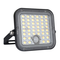 Projecteur solaire LED Elbat EB0573 10 W - 1500 lm - Température de couleur 3000 K/6000 K - Lumière chaude et froide