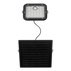 Projecteur solaire LED Elbat EB0573 10 W - 1500 lm - Température de couleur 3000 K/6000 K - Lumière chaude et froide