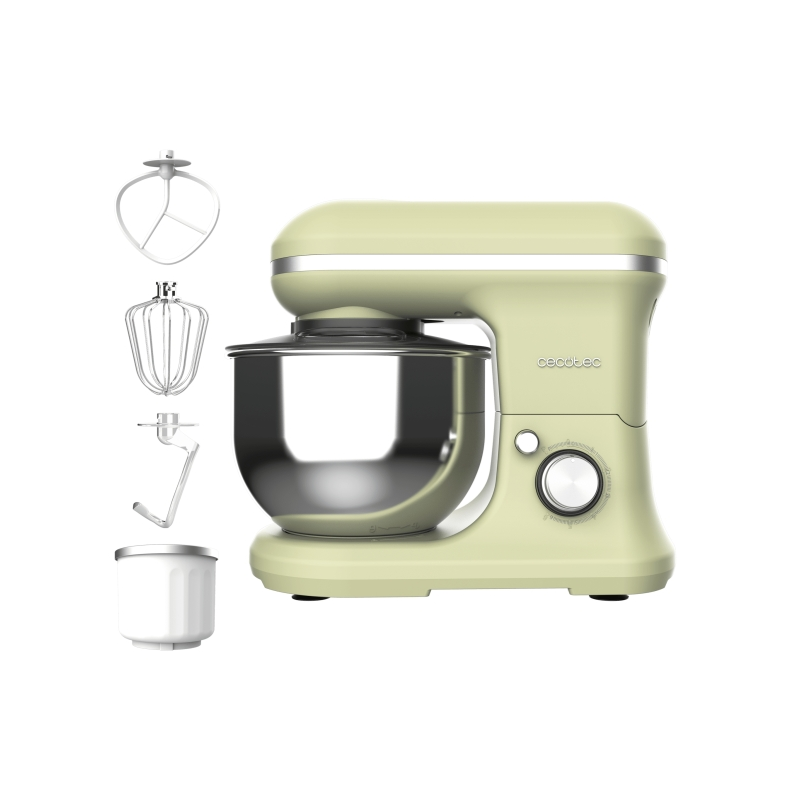 Cecotec Cecomixer Merengue 5L 1200, mélangeur à glace vert - 1200 W - Bol en acier inoxydable de 5 L - Température réglable