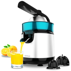 Extracteur de jus électrique manuel Cecotec EssentialVita Hyden 120 en acier inoxydable - Puissance : 120 W - Capacité : 250 ml