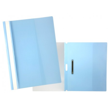 ✅ LOT de 5 Oui Attache Dossier PP Polypropylène Transparent - Clip Métallique Latéral - Capacité 30 Feuilles en stock