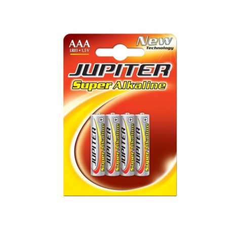 ✅ Jupiter Pack de 4 Piles Alcalines LR03 - Haute Technologie - Fiabilité - Haute Performance - Performance Maxi en stock
