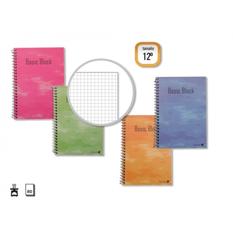 LOT de 10 Carnets Doré Couverture Plastifiée Normale 80 Feuilles - Marge Surlignée - Différents Types de Lignés - Couleurs LOT de 10 Carnets Doré Couverture Plastifiée Normale 80 Feuilles - Marge Surlignée - Différents Types de Lignés - Couleurs