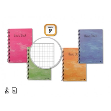 ✅ LOT de 10 Carnet d'Or Couverture Plastifiée Normale - 80 Feuilles - Marge surlignée - Différents Types de L en stock