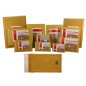 LOT de 10 Bismark Pack de Sacs Rembourrés Kraft N°14 180x265mm - Revêtement Interne en Feuille de Bulles d'Air - Fermeture