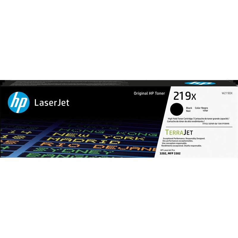 Cartouche de toner noir authentique HP W2190X - 219X