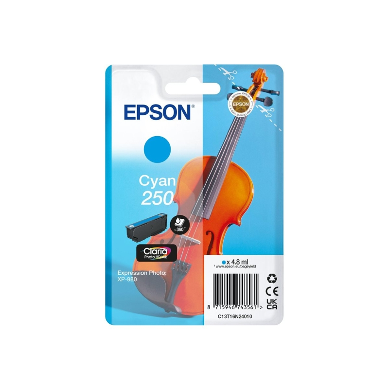 Cartouche d'encre cyan Epson 250 - C13T16N24010