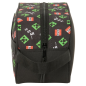 Trousse de toilette Safta Minecraft 5L - Fermeture éclair - Poignée latérale - Compatible trolley - 260 x 120 x 150 mm - Noire