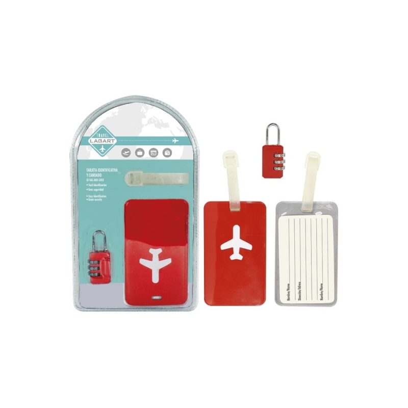 Pack Lagart avec carte d'identité et cadenas à combinaison