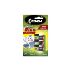✅ Cegasa Power Glue Pack de 3 Adhésifs Instantanés - 1gr - Couleur Transparent couleur Transparent en stock