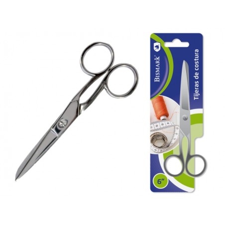 â Ciseaux de couture Bismark 6 en acier inoxydable - Fixation par vis - Pression constante entre les lames - PrÃ en stock