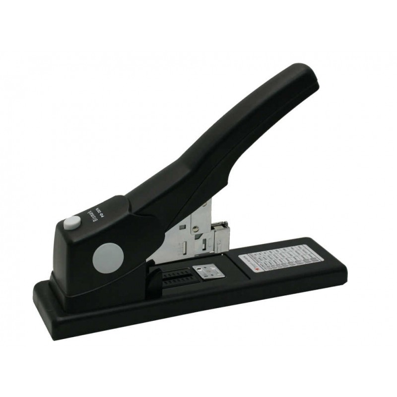Agrafeuse Bismark de 24 mm d'épaisseur - Fonction d'agrafage à plat - Capacité de 200 feuilles - Couleur noire