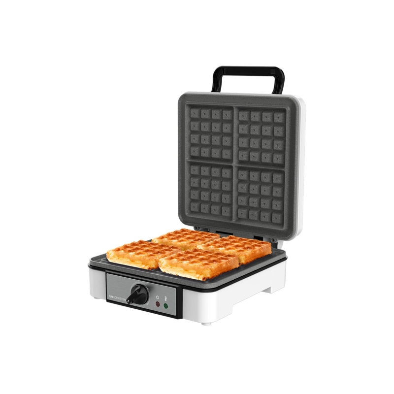 Gaufrier quadruple Cecotec Fun Gofrestone 4Inox - 1200 W - Revêtement antiadhésif - Température réglable - Acier inoxydable