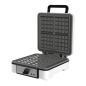 Gaufrier quadruple Cecotec Fun Gofrestone 4Inox - 1200 W - Revêtement antiadhésif - Température réglable - Acier inoxydable