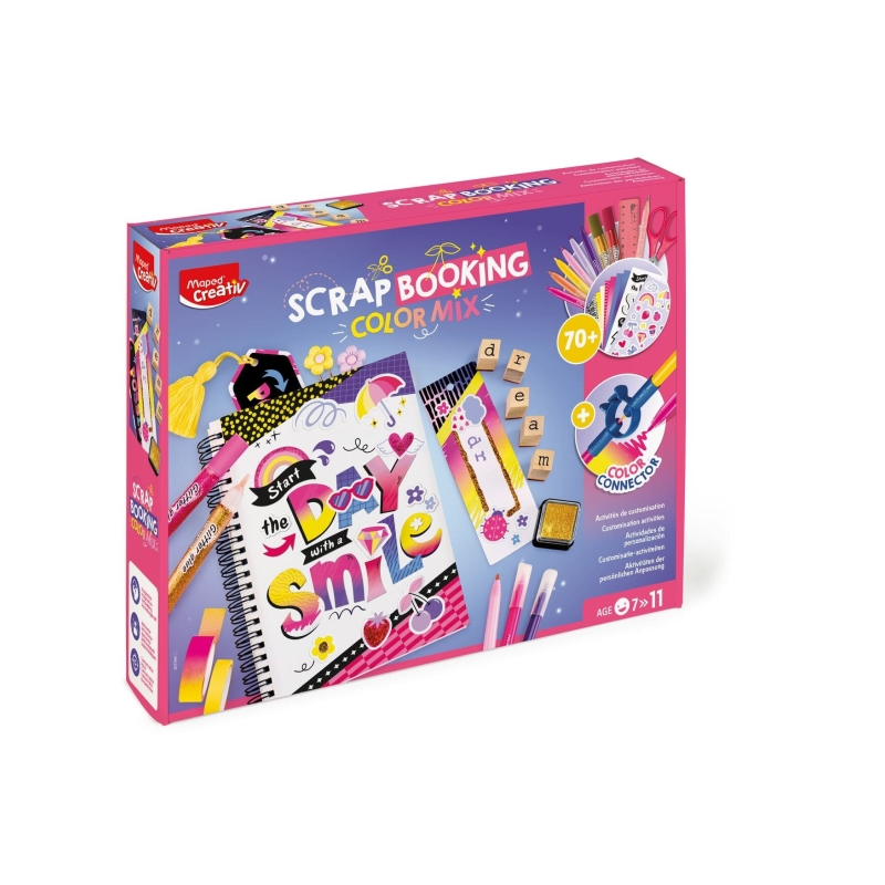 Maped Scrapbooking Color Mix - Contient plus de 70 accessoires - Pour les enfants à partir de 7 ans