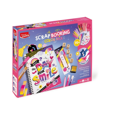 Maped Scrapbooking Color Mix - Contient plus de 70 accessoires - Pour les enfants à partir de 7 ans