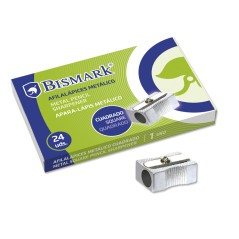 ✅ LOT de 24 Bismark Taille-crayon en métal Taille-crayon carré en aluminium – Forme rectangulaire ou compens en stock