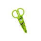 Dahle 54678 Kids Ciseaux Enfant 12 cm pour les Petits - Lames en Plastique - Bouts Arrondis - Modèle Dino - Coloris Vert
