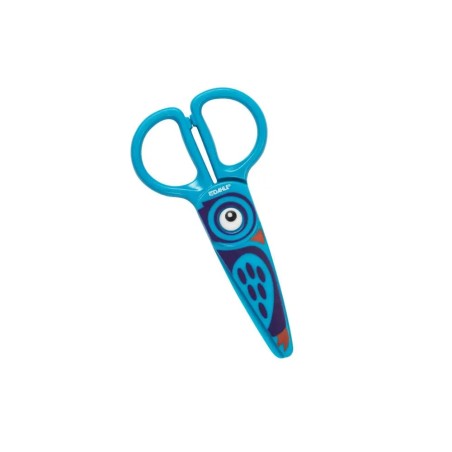 ✅ Dahle 54676 Kids Ciseaux Enfant 12 cm pour les Petits - Lames en Plastique - Bouts Arrondis - Modèle Hibou - en stock