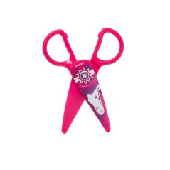Dahle 54675 Kids Ciseaux Enfant 12 cm pour les Petits - Lames en Plastique - Bouts Arrondis - Modèle Cheval - Couleur Rose