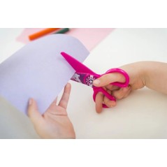 ✅ Dahle 54675 Kids Ciseaux Enfant 12 cm pour les Petits - Lames en Plastique - Bouts Arrondis - Modèle Cheval - en stock