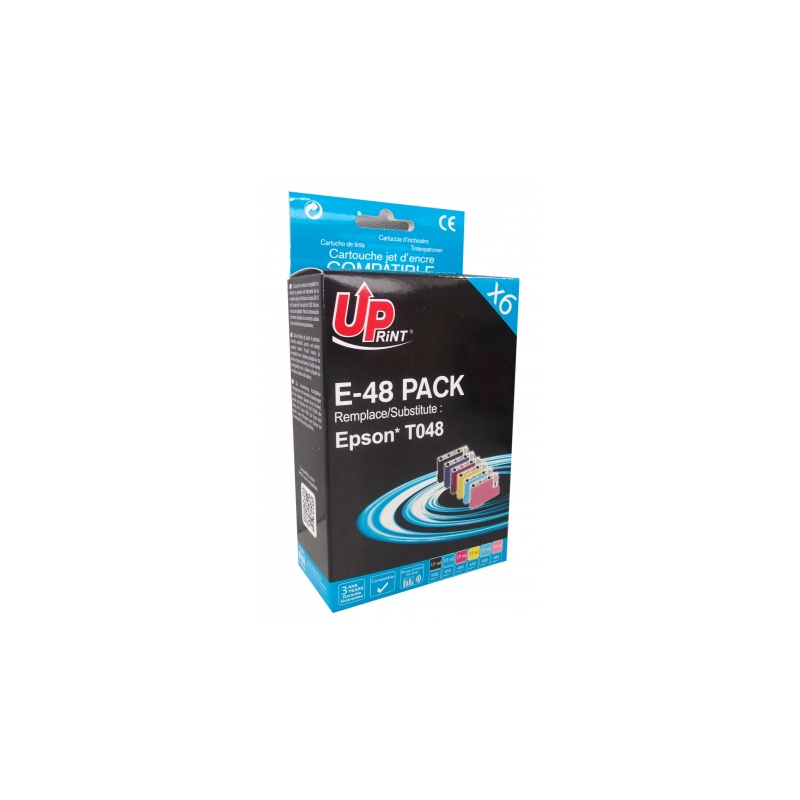 Pack UPrint compatible EPSON T0487, 6 cartouches