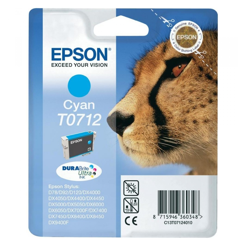Epson cartouche encre T0712 cyan