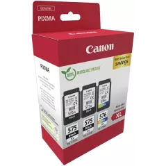 Canon PG-575XL/CL-576XL Multipack de 3 cartouches d'encre originales - 5437C004